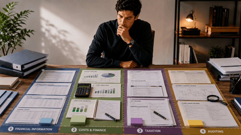 Estudiante preparándose para las cuatro áreas del EGEL Plus Contaduría