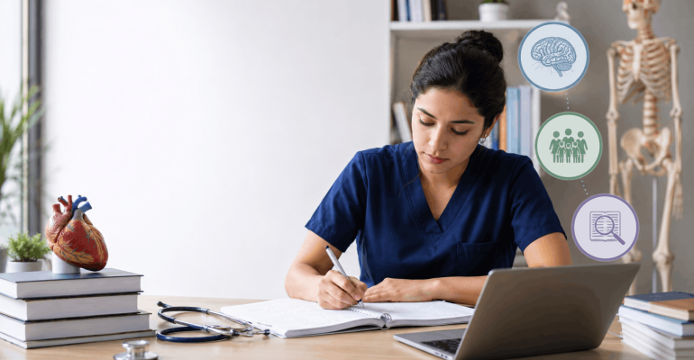 Estudiante organizando qué estudiar para el EGEL Plus Medicina General por áreas
