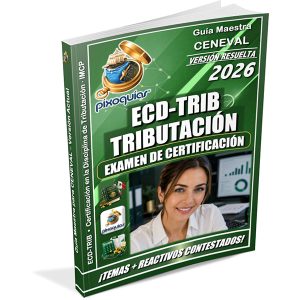Portada verde de la Guía ECD-TRIB Tributación IMCP 2026 versión Básica de PixoGuías